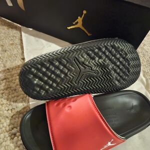 Jordan Men's Red Slide Sandals